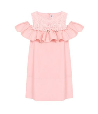 Simonetta Rundhalskleid 1K1082-KA010 Armlöcher für Mädchen