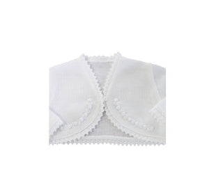 Ponto Por Ponto Cardigan Shrug 3/823 With Button Newborn