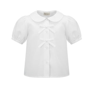 J.o Milano Camicia Bianca In Popeline Per Neonata 676D3