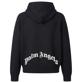 Palm Angels Maglia Nera Con Cappuccio In Cotone PAMHU001KN0011003 Unisex