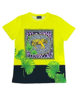 Versace T-shirt girocollo con stampa VFTS282