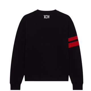 GCDS Felpa Nera In Cotone Con Logo Z0UKQE591F004/999