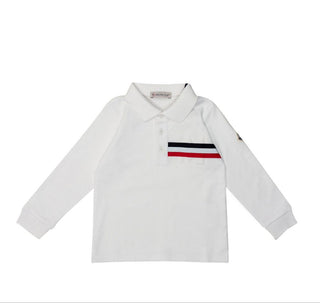 Moncler T-shirt a polo con simbolo F29518B70220