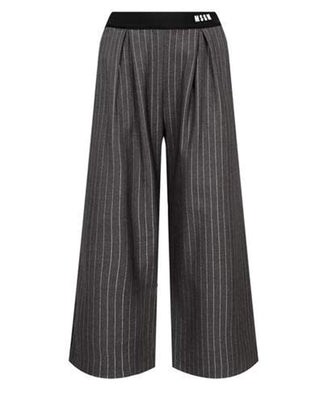 Msgm Pantaloni gessati lamé con pince F4MSJGPA119