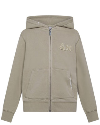 Sun68 Felpa Logata F35322 Con Cappuccio