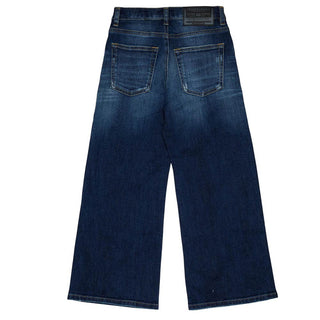 Diesel Jeans Wide Leg In Denim Blu J02322-KXBUL-K01 Per Bambina