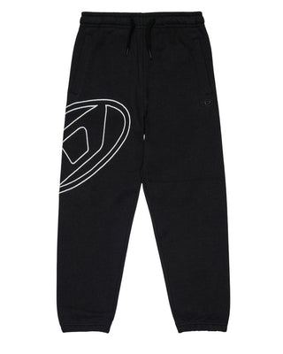 Diesel Pantaloni jogger neri con logo Oval D J02272-0GYCJ
