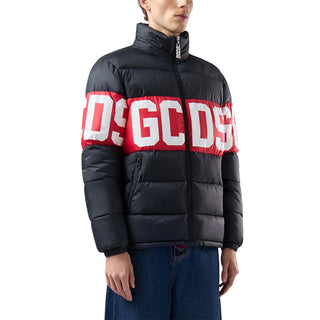 GCDS Giubbino Nero Trapuntato Con Logo Z0MLQA110T258/999R Per Uomo