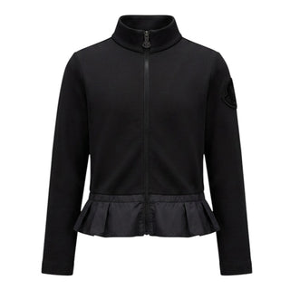 Moncler Felpa Nera Con Zip Per Bambina D29548466605