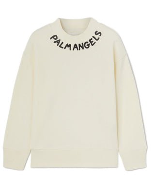 Palm Angels Felpa girocollo con logo "Palm Angels" PGBA013S25FLE0020410