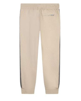 Lanvin Pantaloni jogger beige con logo N30125