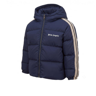 Palm Angels Giubbino Trapuntato Blu Con Cappuccio F6PANBPF207/1528 Per Neonato