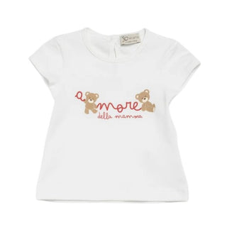 J.o Milano T-shirt Bianca Con Stampa Per Bambina 676D2J
