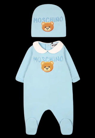 Moschino Playsuit moy026 mit Clips auf der Rückseite