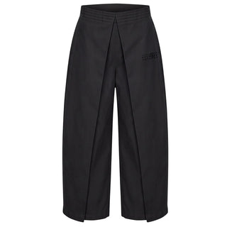MM6 Maison Margiela Pantaloni Neri In Misto Cotone M61100-MM08H-M6900 Per Bambini