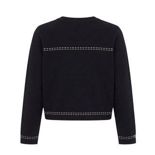 TWINSET Cardigan Nero In Misto Viscosa 262GJ3020 Per Bambina