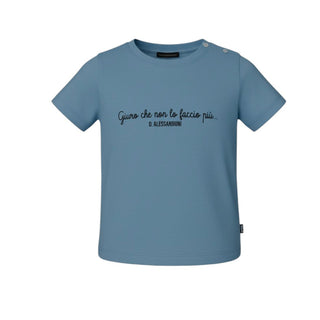 Daniele Alessandrini T-shirt Azzurra A Maniche Corte Per Neonato 1296M00364A