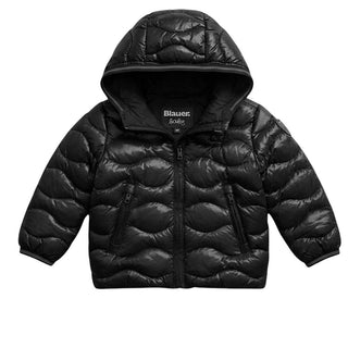 Blauer Giubbino Trapuntato A Onde Nero 26WBBXC02300-999 Bryant Per Neonato