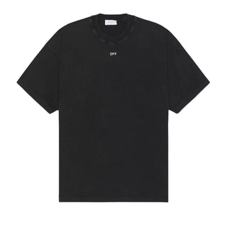 Off-White T-shirt in jersey a maniche corte con stampa OMAA120S25JER00I1361