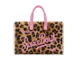Mc2 Saint Barth Borse In Canvas Con Fantasia Leopardata PHONE001/00330L