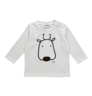 Il Gufo T-shirt girocollo con stampa frontale A18TA156M0011