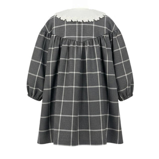 Il Gufo Abito a quadri grigio con colletto A22VL524W3053