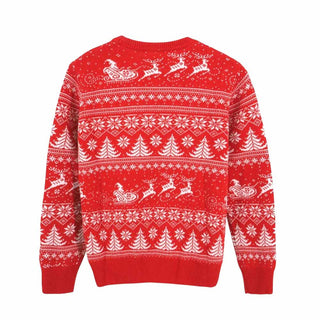 Mc2 Saint Barth Maglia rossa in misto lana con motivo natalizio PRC0005 00903C