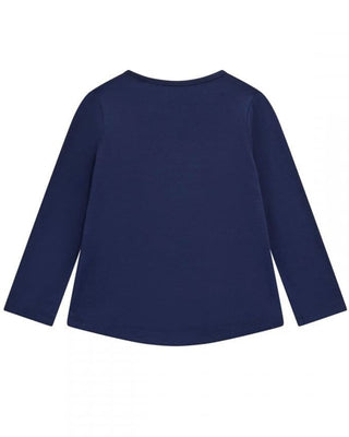 Guess T-shirt in jersey blu da neonata K4BI13J1314