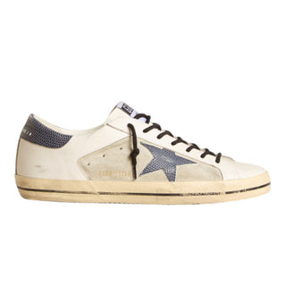 Golden Goose Sneakers Super-Star con stella lucertola blu GMF00103/F0060401050