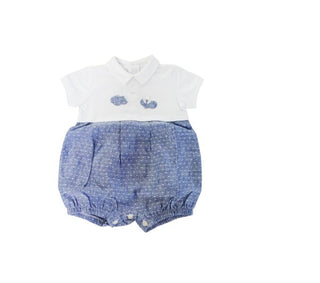 Il Gufo Pagliaccetto con rouches to129m0032 bottoni retro