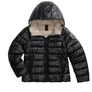 Blauer Giubbino Trapuntato Nero A Righe 26WBLGC02295-999EI Caroll Jr Per Bambina