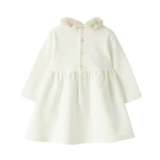 Il Gufo Vestina Avorio In Cotone Con Fiori A23VL553M0100