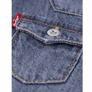 Levis Camicia In Denim Blu 6EM335-MDK Per Neonati