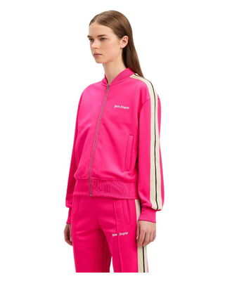 Palm Angels Felpa track con zip e logo PWBD050S25FAB0023203