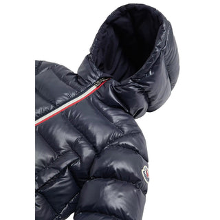 Moncler Giubbino Blu New Aubert Con Cappuccio L29511A00019-742 Per Neonato