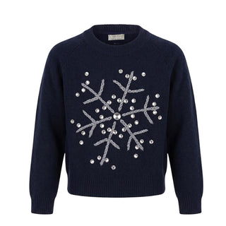 Il Gufo Pullover mit Applikationen A21MA384EM220