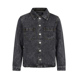 Daniele Alessandrini Camicia In Denim Nero 1231OCD00288 Per Bambino