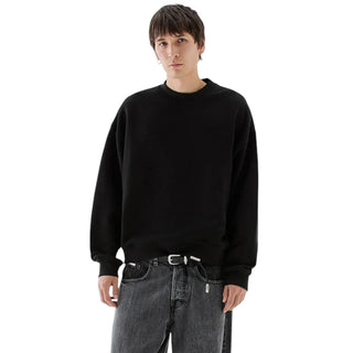 I'm Brian Felpa Girocollo Nera Oversize F3916 Per Uomo