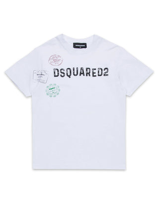 Dsquared2 T-Shirt Con Logo DQ2753 D0015 In Cotone