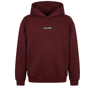 Disclaimer Felpa Bordeaux Con Cappuccio E Stampa 26IDK59101B Per Bambini