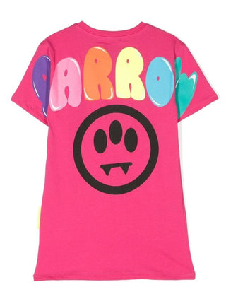 Barrow 033060 Girls Colourful Print Crew Neck Dress