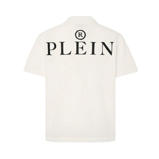 Philipp Plein T-shirt Polo In Piquet S6PHJBPO043/002 Con Teschio
