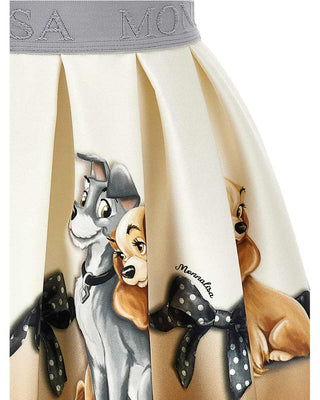 Monnalisa Gonna a pieghe fantasia Lily e Vagabondo 11D702