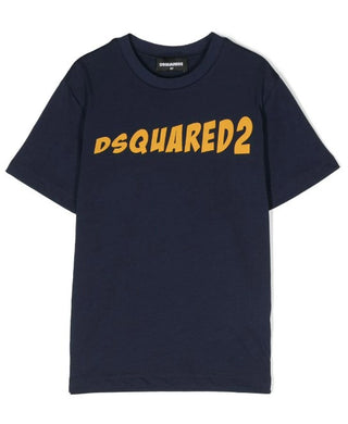 Dsquared2 T-shirt girocollo con logo stampato DQ1735-D00MV