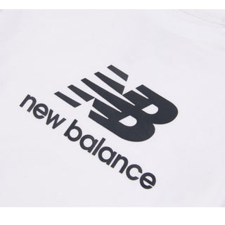 New Balance T-shirt Bianca Con Stampa LAKG0246-BWE034 Per Bambina