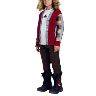 Dsquared2 Cardigan In Lana Con Dettagli In Denim DQ3407-D0AJC-DQ452 Per Bambini