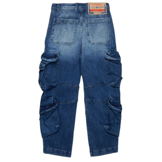 Diesel Jeans cargo in denim con logo J02155-KXBNR
