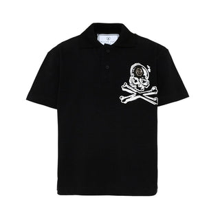 Philipp Plein T-shirt Polo S6PHJBPO043/110 In Piquet Con Teschio