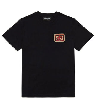 Dsquared2 T-shirt girocollo con logo applicato DQ1979-D0A3Z
