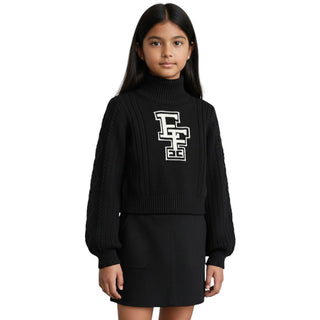 Elisabetta Franchi Rollkragenpullover EFMA141.C mit Logo